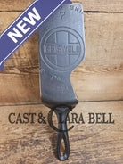 Custom and Funky! Cast Iron Spatula made from a cracked Griswold Large Block 7 Skillet. Funky crack was cut away