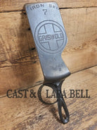 Custom and Funky! Cast Iron Spatula made from a cracked Griswold Large Block 7 Skillet. Funky crack was cut away