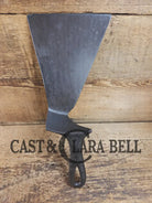 Custom and Funky! Cast Iron Spatula made from a cracked Griswold Large Block 7 Skillet. Funky crack was cut away