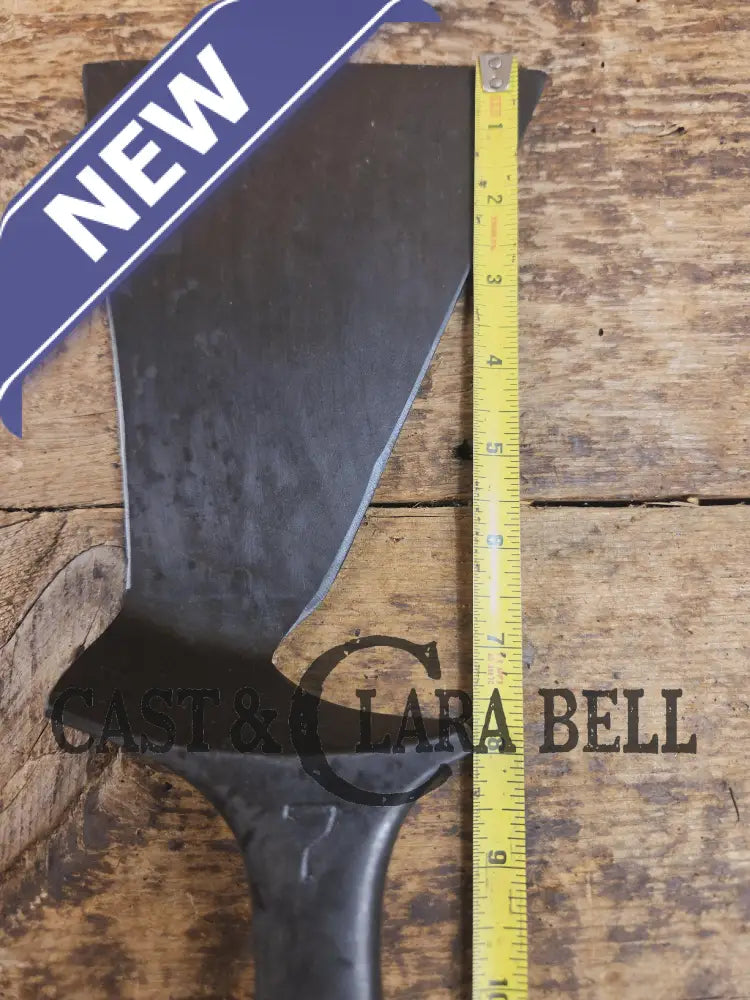 Custom and Funky! Cast Iron Spatula made from a cracked Griswold Large Block 7 Skillet. Funky crack was cut away