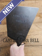 Custom and Funky! Wagner made(#1758) ’Long Life’ Cast Iron Skillet Spatula. Reclaimed 1920’s Era #8 skillet. Great
