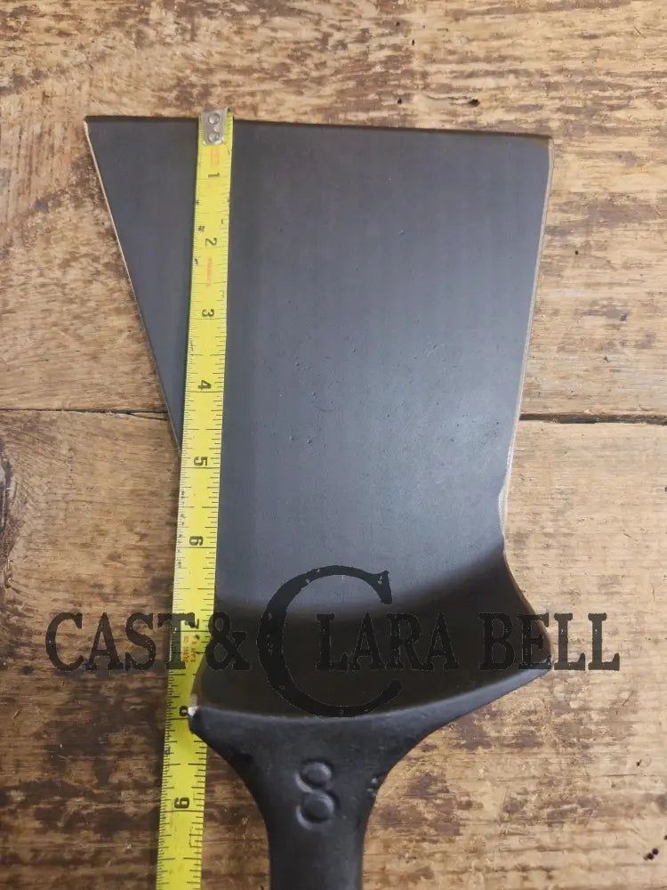Custom and Funky! Wagner made(#1758) ’Long Life’ Cast Iron Skillet Spatula. Reclaimed 1920’s Era #8 skillet. Great