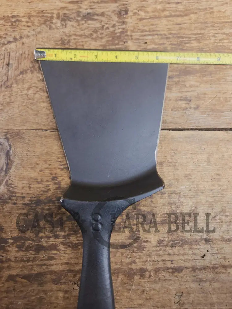 Custom and Funky! Wagner made(#1758) ’Long Life’ Cast Iron Skillet Spatula. Reclaimed 1920’s Era #8 skillet. Great