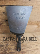Custom and Funky! Wagner made(#1758) ’Long Life’ Cast Iron Skillet Spatula. Reclaimed 1920’s Era #8 skillet. Great
