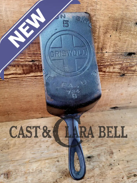 Custom Made #5 724 Large Block Griswold Cast Iron Spatula. Reclaimed From 1920’S Era Skillet.