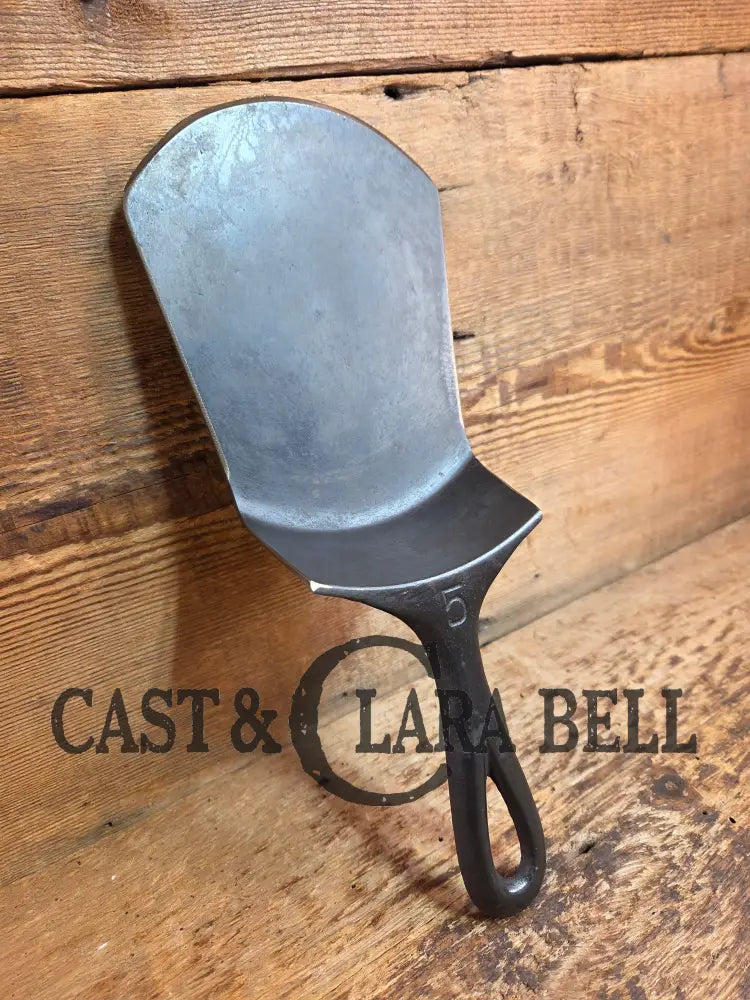 Custom made #5 724 Slant Logo Griswold Cast Iron Spatula. Reclaimed from 1910’s Era SC24 Spatula
