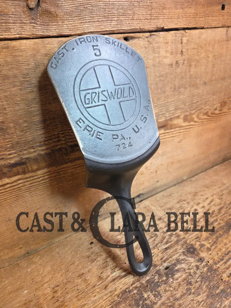 Custom made #5 724 Slant Logo Griswold Cast Iron Spatula. Reclaimed from 1910’s Era SC24 Spatula