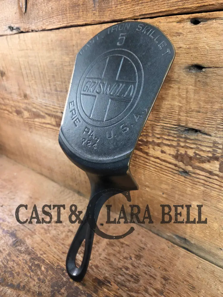 Custom made #5 724 Slant Logo Griswold Cast Iron Spatula. Reclaimed from 1910’s Era SC24 Spatula