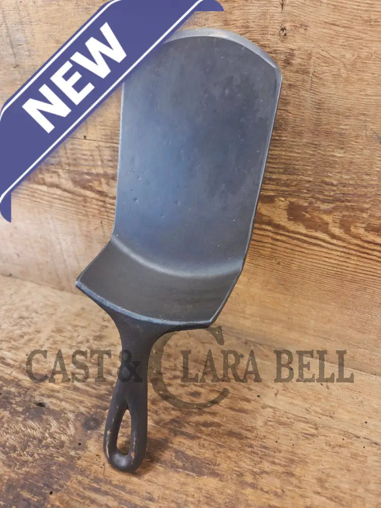 Custom made #5 Lodge Cast Iron Skillet Spatula. Reclaimed from a early to mid 1900’s three notch Lodge skillet. Great