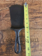 Custom made #5 Lodge Cast Iron Skillet Spatula w RAISED B. Reclaimed from a early to mid 1900’s single notch Lodge
