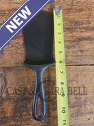 Custom made #5 Lodge Cast Iron Skillet Spatula w RAISED B. Reclaimed from a early to mid 1900’s single notch Lodge
