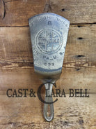 Custom made #6 699 Large Block Griswold Cast Iron Spatula. Reclaimed nickel plated 1920’s Era skillet. Elegant gift for
