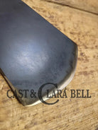 Custom made #6 699 Large Block Griswold Cast Iron Spatula. Reclaimed nickel plated 1920’s Era skillet. Elegant gift for
