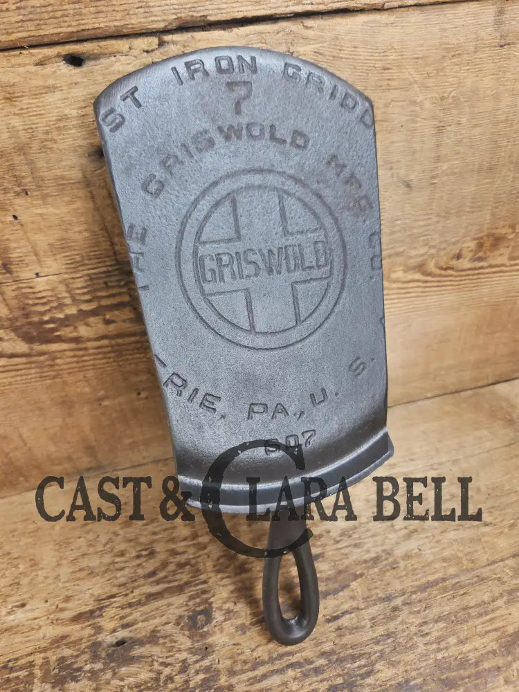 Custom made #7 607 Large Block Griswold Cast Iron Griddle Spatula. Reclaimed from 1920’s Era #7 Griddle Elegant gift