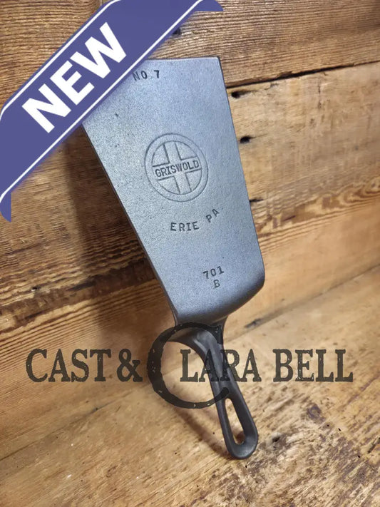 Custom made #7 701 Griswold Cast Iron Skillet Spatula. Reclaimed from 1940’s Griswold Small Block skillet. Awesome gift