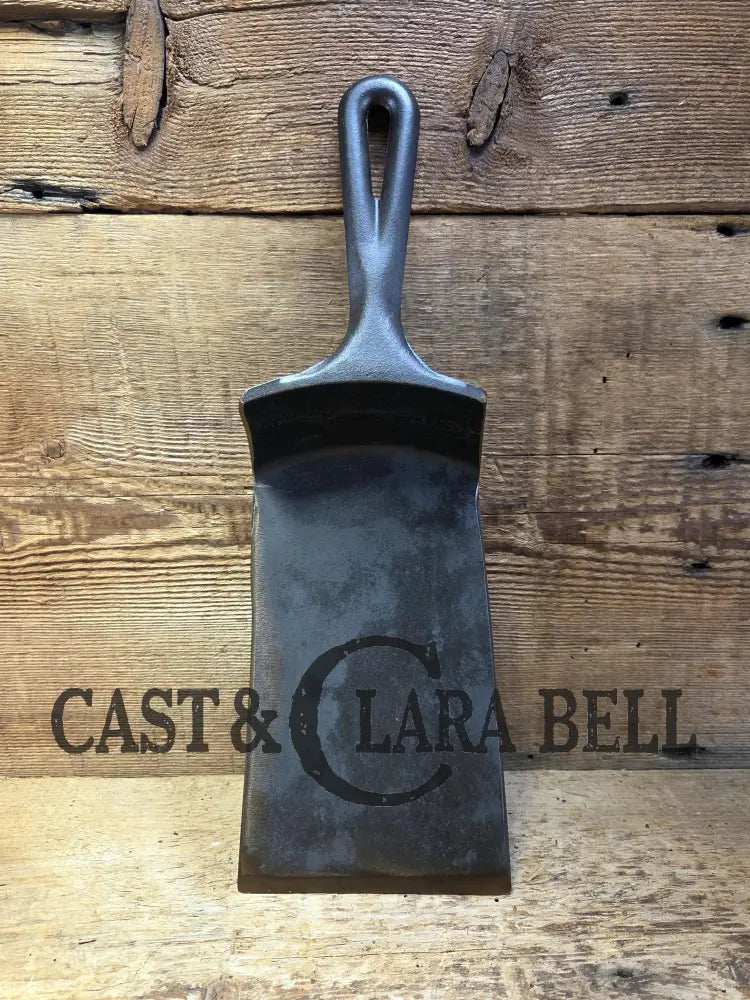 Custom made #8 1900’s Lodge Cast Iron Skillet Spatula. Reclaimed from a early to mid 1900’s 3 notch Lodge skillet.