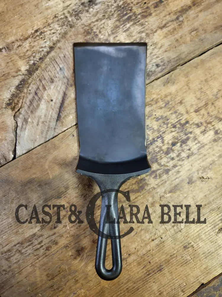 Custom made #8 1900’s Lodge Cast Iron Skillet Spatula. Reclaimed from a early to mid 1900’s 3 notch Lodge skillet.