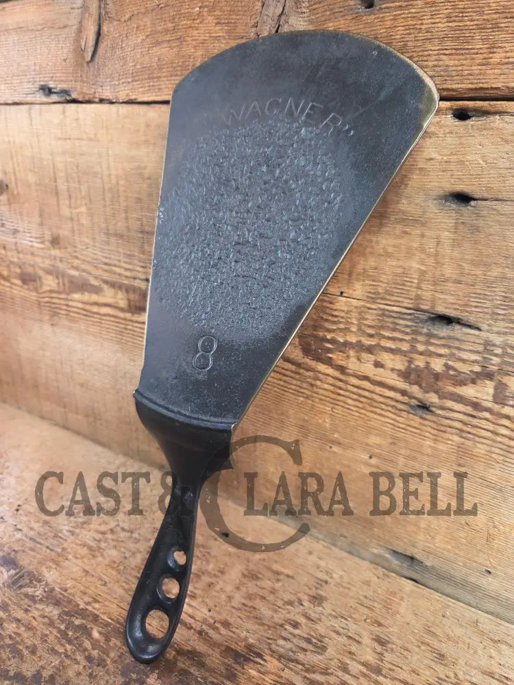 Custom made #8 Early 1900’s Wagner Cast Iron Griddle Spatula. Reclaimed from a tough to find early Wagner skillet