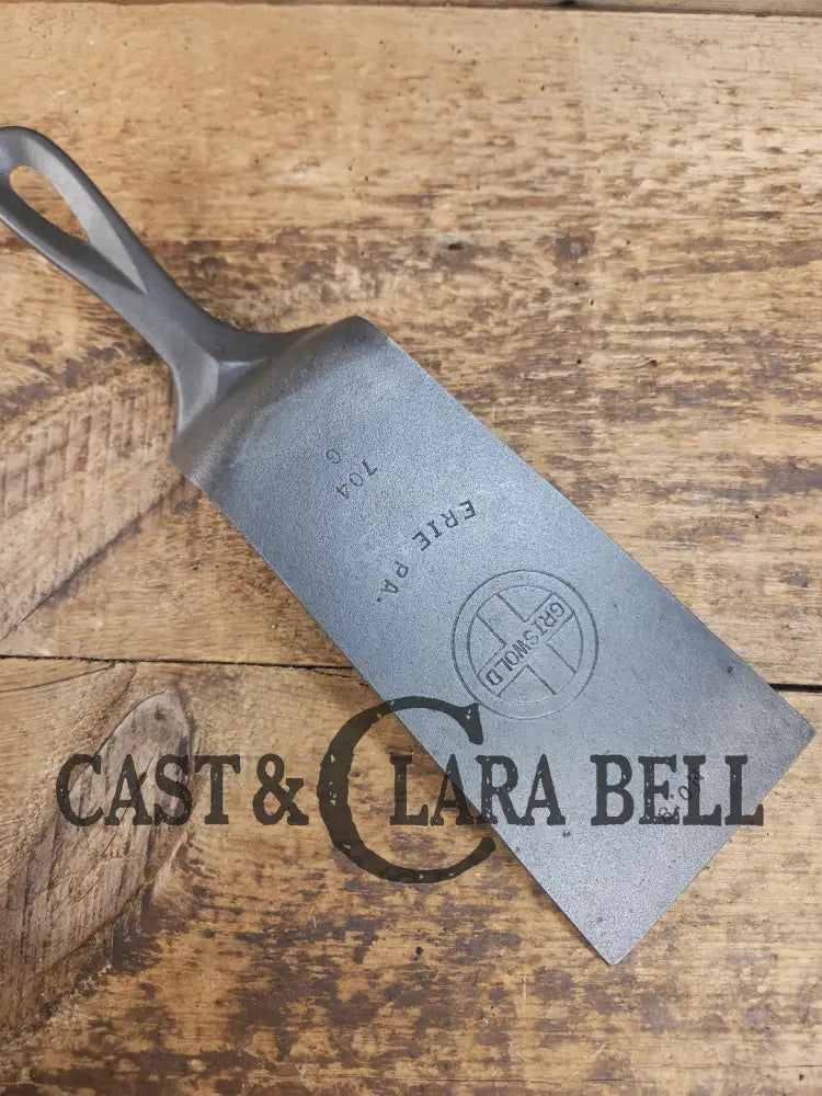 Custom made #8 G Griswold Cast Iron Skillet Spatula. Reclaimed 1940’s Griswold Small Block skillet. Awesome gift for