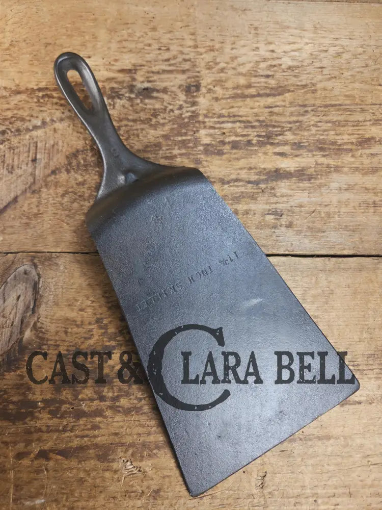 Custom made BIG one of a kind 1930’s Era Wagner #10 Cast Iron Repurposed Spatula. Awesome for the home griller! SC24