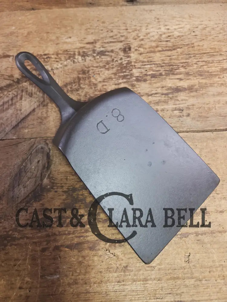 Custom made Birmingham S&R Cast Iron DEEP Skillet Spatula. Reclaimed from an early BSR Red Mountain cast iron skillet.