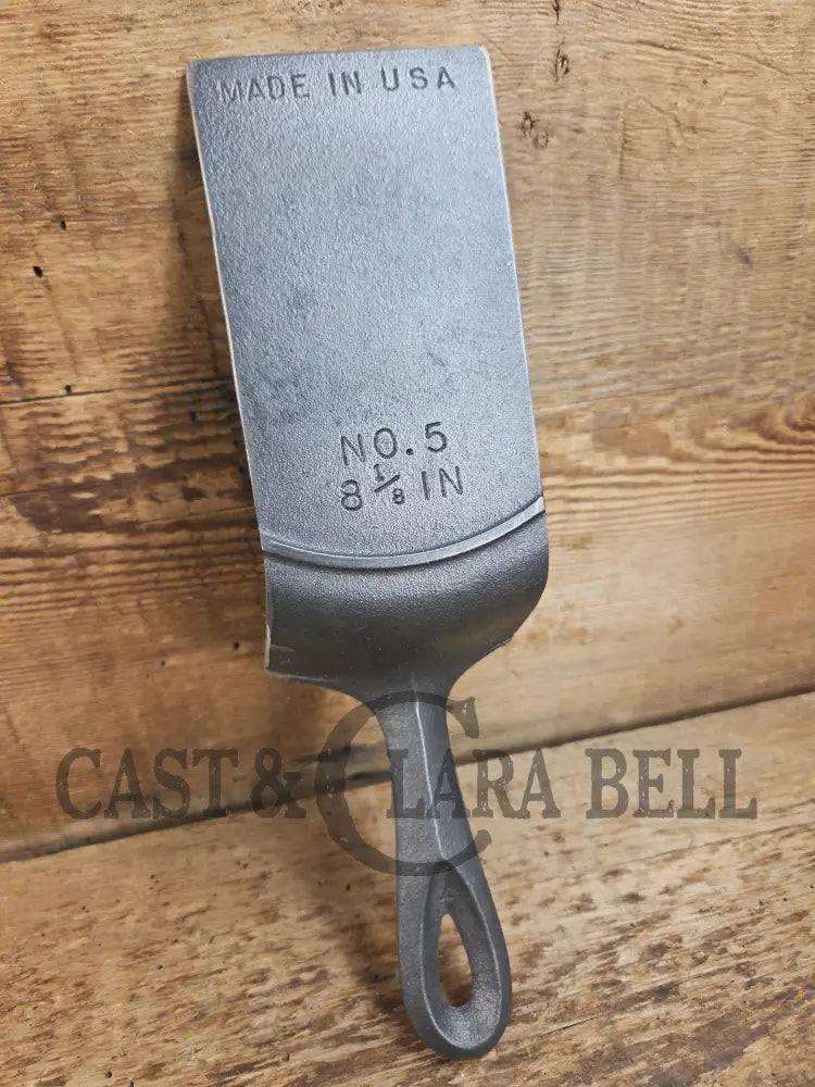 Custom made Birmingham S&R Cast Iron Skillet Spatula. Reclaimed from a #5 BSR Cracked cast iron skillet. Great gift!