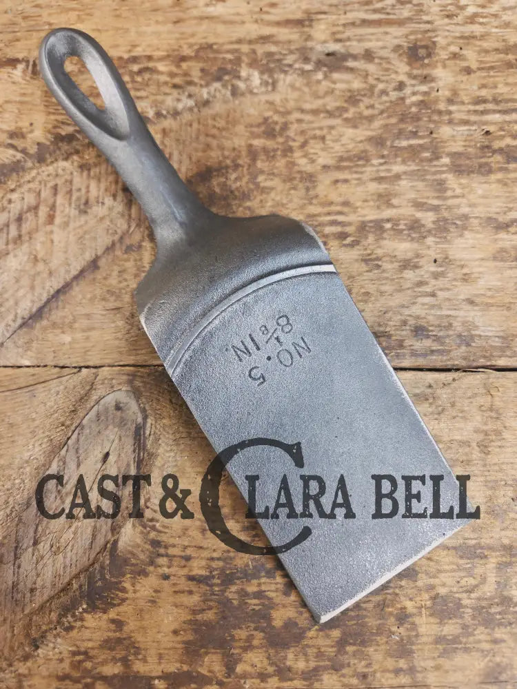 Custom made Birmingham S&R Cast Iron Skillet Spatula. Reclaimed from a cracked #5 cast iron skillet. Great gift! SC24