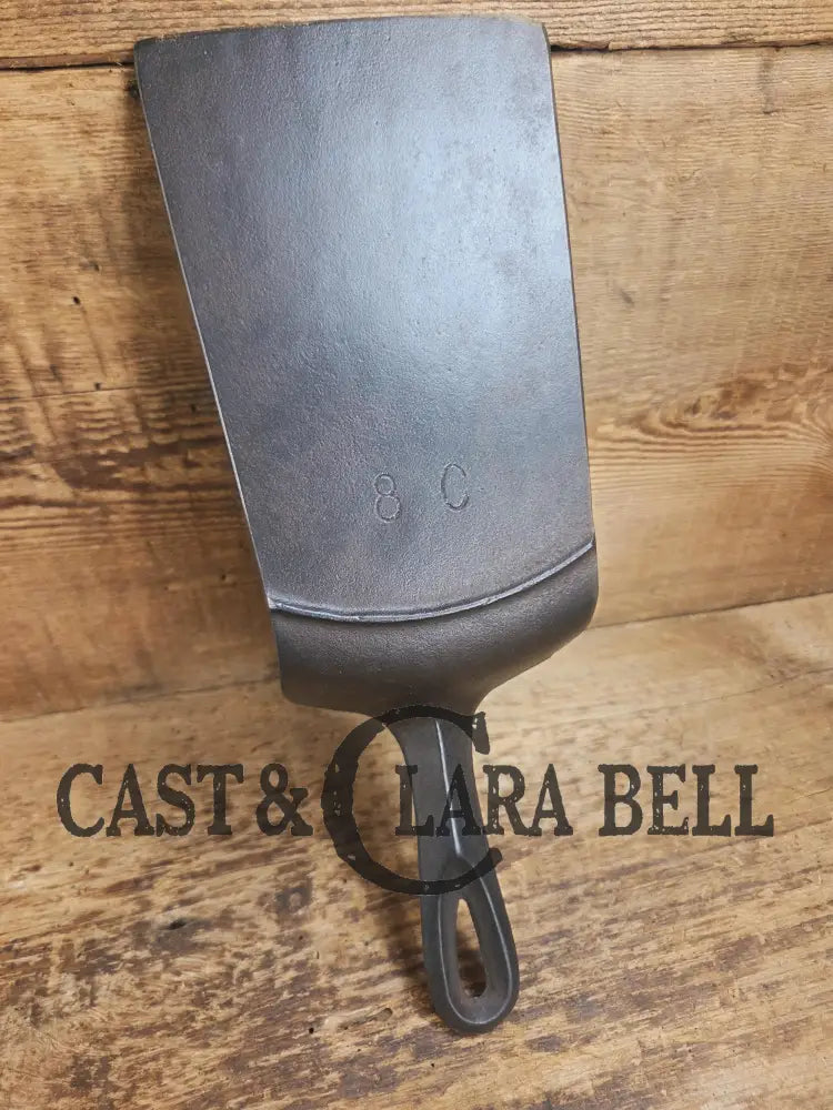 Custom made Birmingham S&R Cast Iron Skillet Spatula. Reclaimed from an early #8 C BSR Red Mountain cast iron skillet.