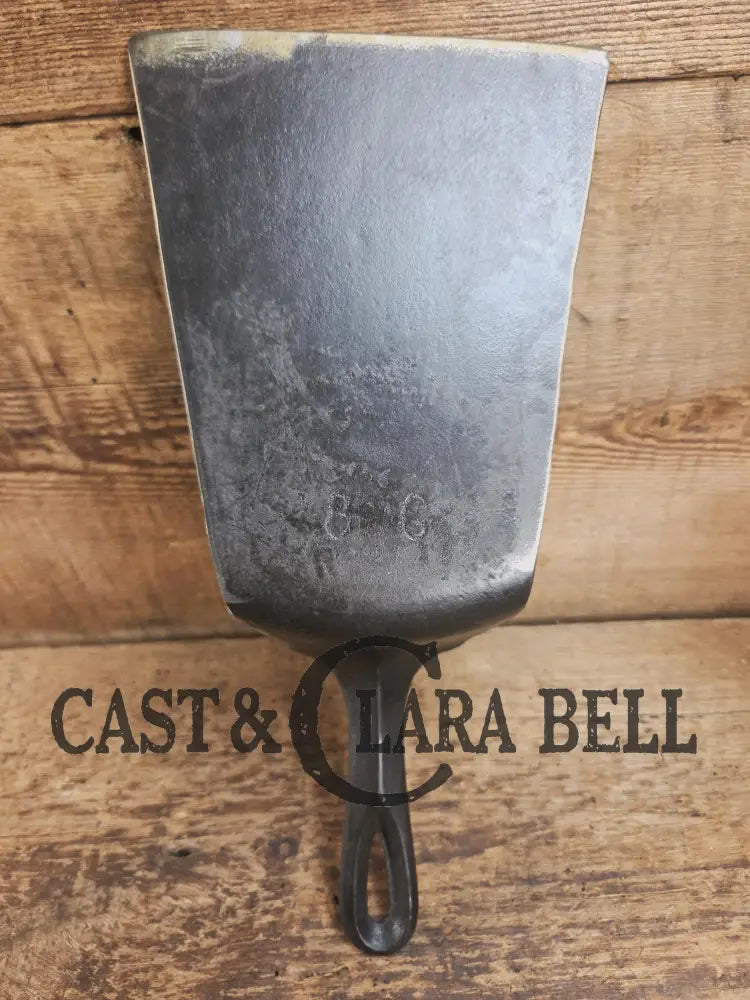 Custom made Birmingham S&R Cast Iron Skillet Spatula. Reclaimed from an early #8 G BSR Red Mountain cast iron skillet.