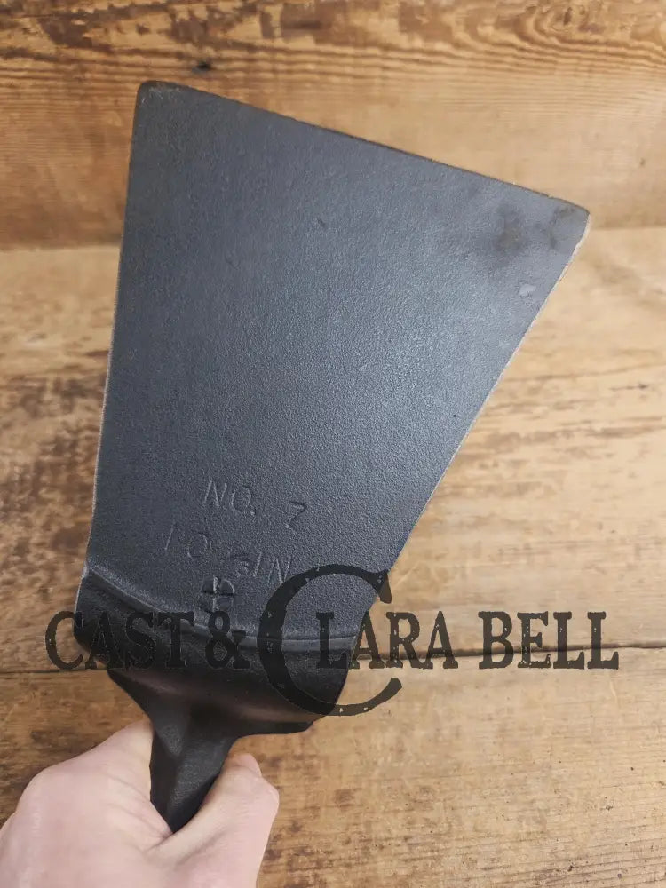 Custom made Birmingham S&R Cast Iron Skillet Spatula. Reclaimed from an early BSR Century Series cast iron skillet.