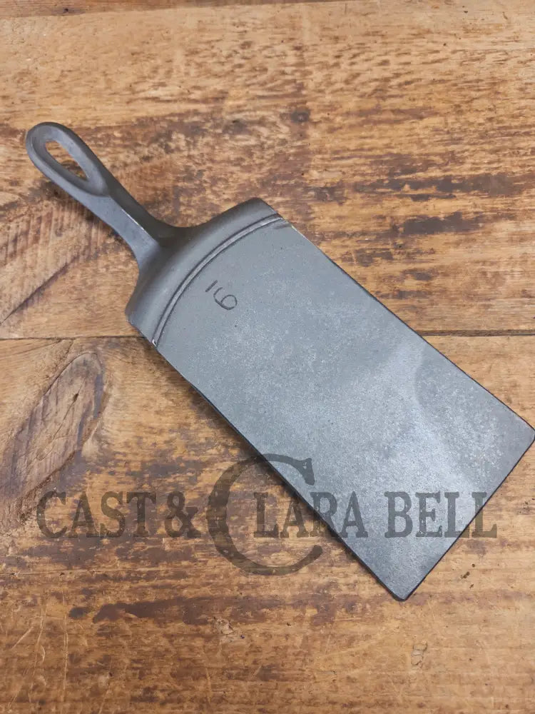 Custom made Birmingham S&R Cast Iron Skillet Spatula. Reclaimed from an early Hand Scribed BSR Red Mountain #9 cast