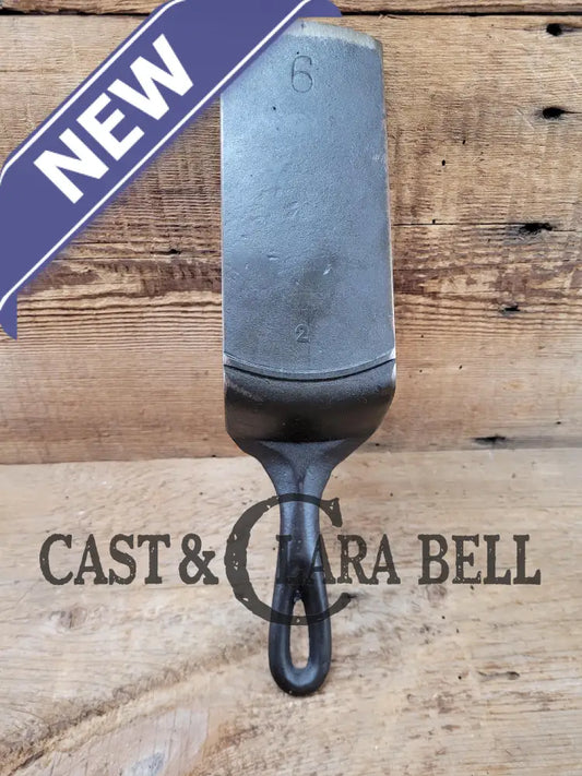 Custom Made Early #6 1900’S Lodge Cast Iron Skillet Spatula. Reclaimed From An Single Notch