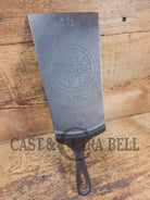 Custom made Griswold Cast Iron Skillet Spatula. MONSTER Reclaimed #10 1910’s Era Griswold Slant cast iron skillet. SC24