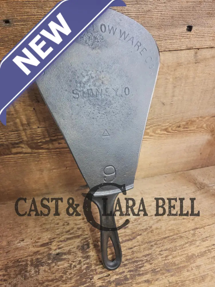 Custom made one of a kind 1910’s Era Sidney Holloware #9 Cast Iron Repurposed Spatula. Hard to find skillet now a