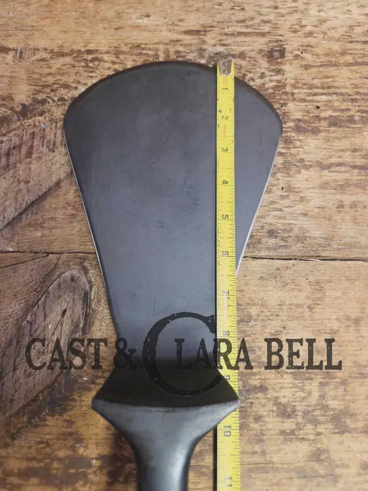 Custom made one of a kind 1910’s Era Sidney Holloware #9 Cast Iron Repurposed Spatula. Hard to find skillet now a