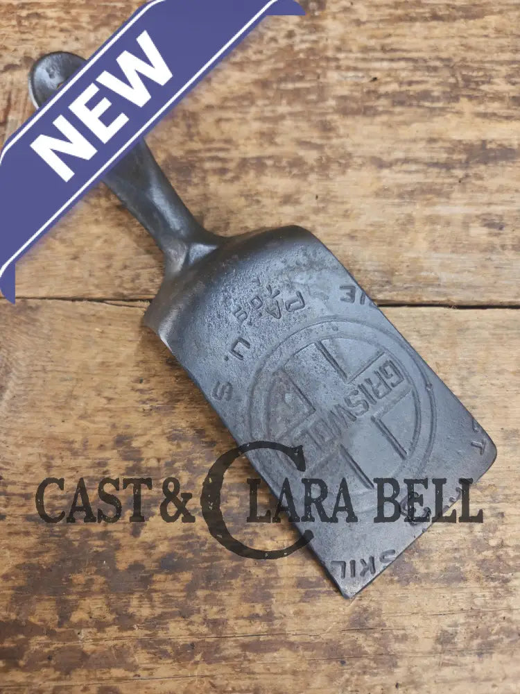 Custom made one of a kind 1920’s #3 Griswold Block Logo Repurposed Spatula with full Erie PA USA pattern SC24 Spatula