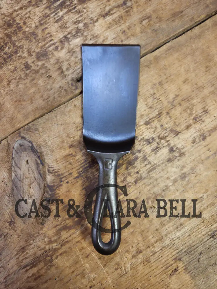 Custom made one of a kind 1920’s #3 Griswold Block Logo Repurposed Spatula with full Erie PA USA pattern SC24 Spatula