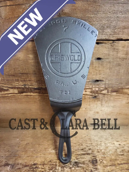 Custom made one of a kind 1920’s #7 Griswold Block Logo Repurposed Spatula with full Erie PA USA pattern SC24