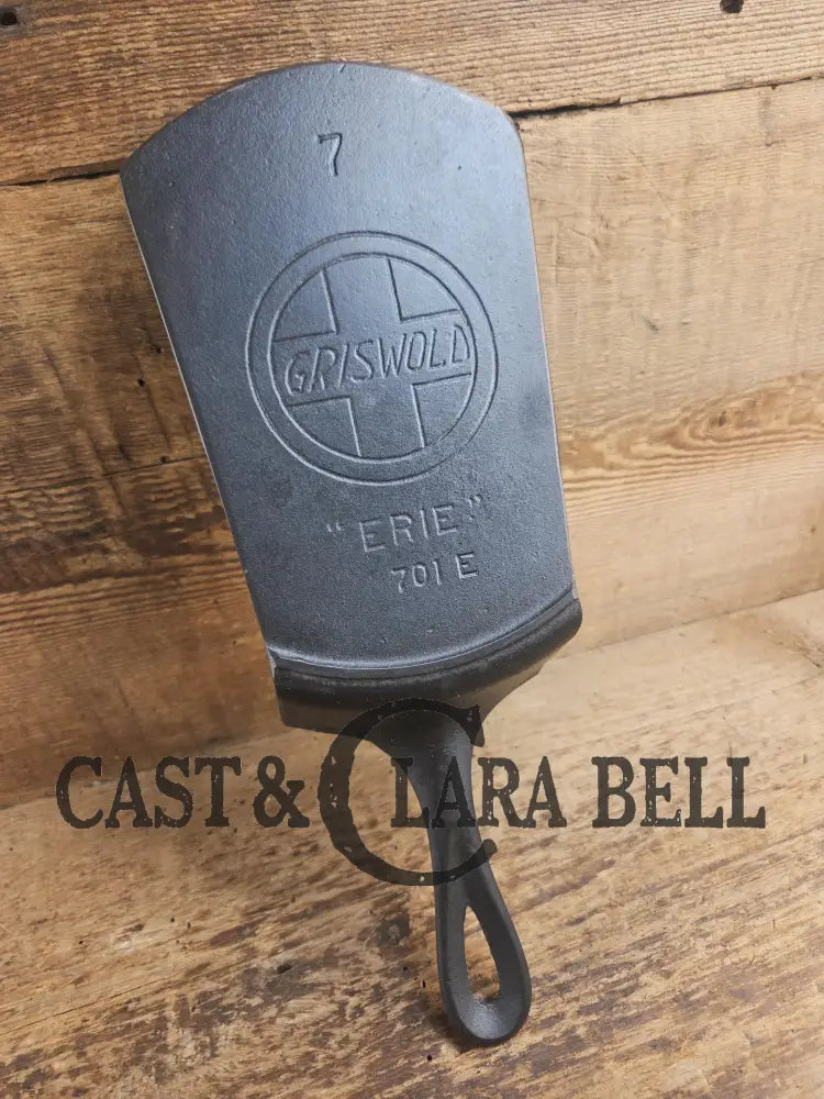 Custom made one of a kind 1920’s #7 Griswold Slant Logo Repurposed Spatula with ERIE pattern SC24 Spatula