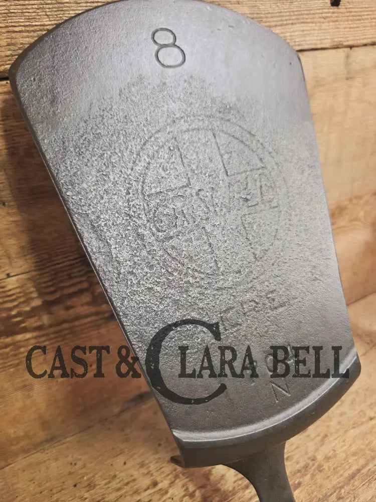 Custom made one of a kind 1920’s #8 Griswold Slant Logo with ERIE pattern. Repurposed Spatula is a perfect gift for the