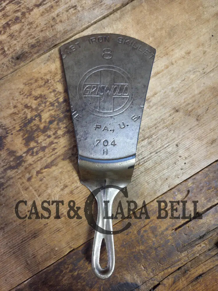 Custom made one of a kind 1920’s #8 Griswold Slant Logo with ERIE pattern. Repurposed Spatula is a perfect gift for the