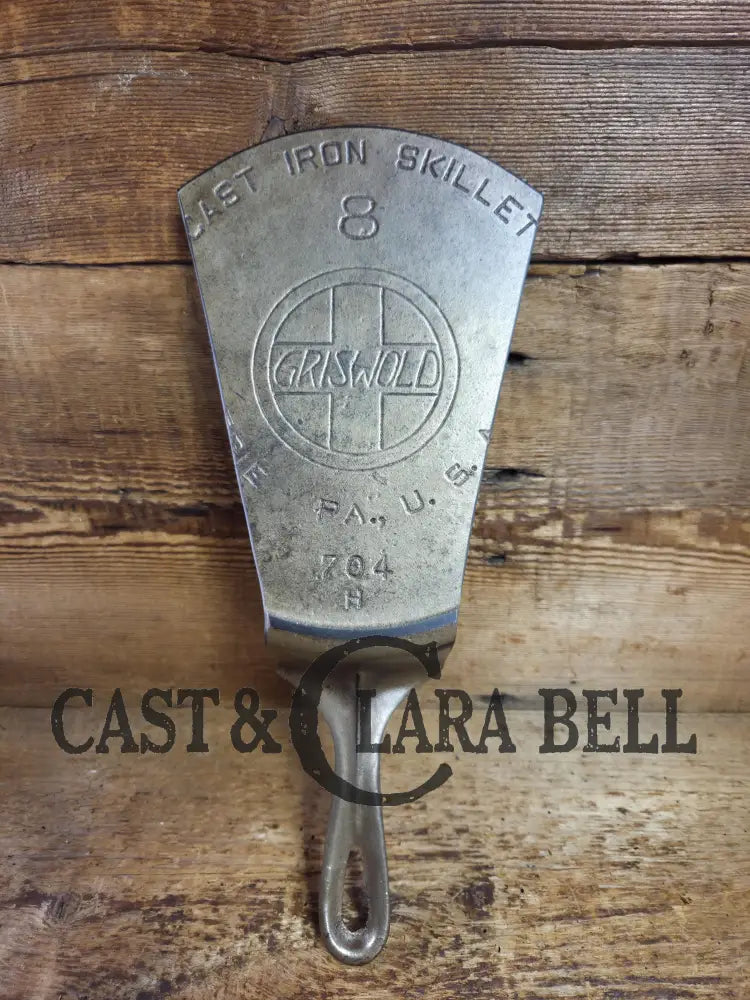 Custom made one of a kind 1920’s #8 Griswold Slant Logo with ERIE pattern. Repurposed Spatula is a perfect gift for the