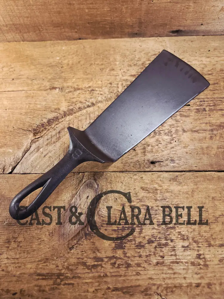Custom made one of a kind 1920’s #9 Griswold Block Logo Repurposed Spatula with full Erie PA USA pattern SC24 Spatula