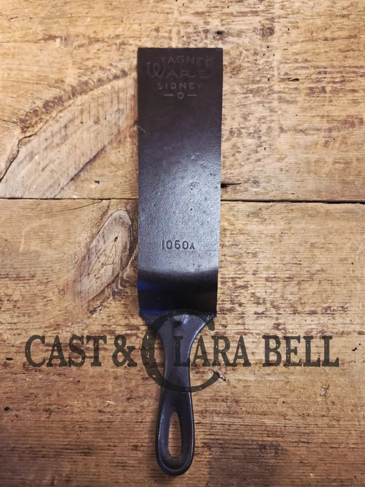 Custom made one of a kind 1930’s Era Wagner Ware Sidney #10 (1060 A) Cast Iron Repurposed Spatula. Awesome for the home