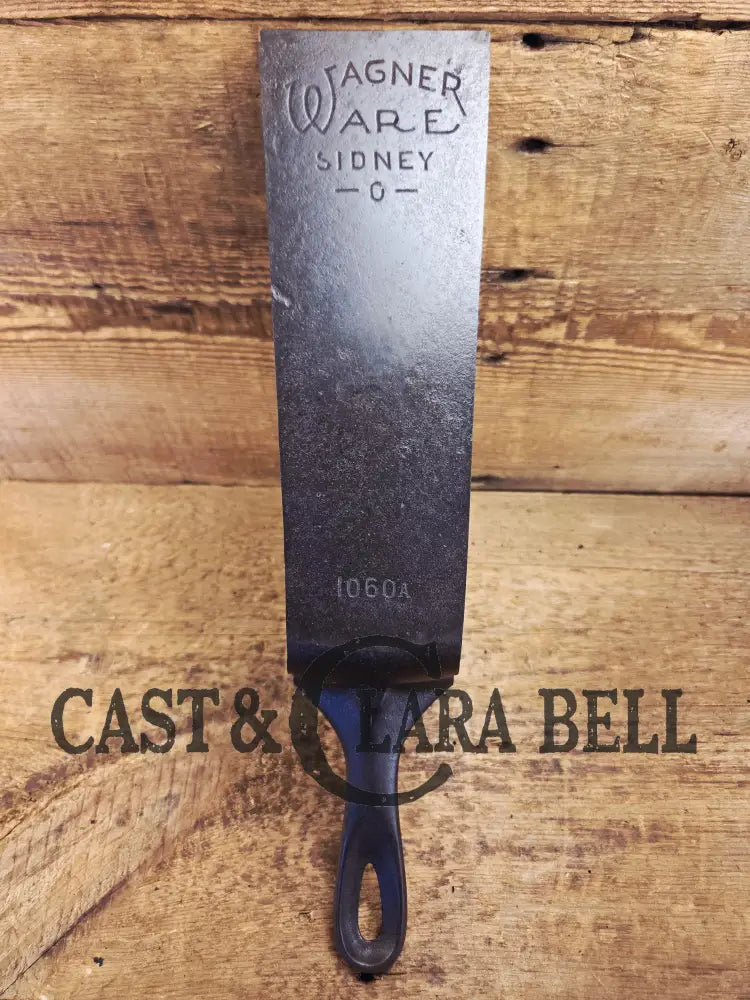 Custom made one of a kind 1930’s Era Wagner Ware Sidney #10 (1060 A) Cast Iron Repurposed Spatula. Awesome for the home