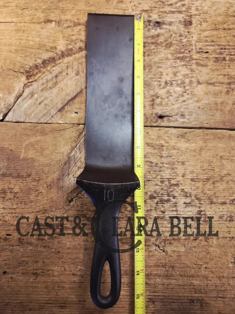 Custom made one of a kind 1930’s Era Wagner Ware Sidney #10 (1060 A) Cast Iron Repurposed Spatula. Awesome for the home