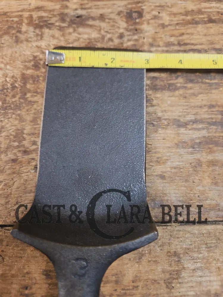 Custom made one of a kind 1950’s Era Wagner Ware Sidney #3 K Cast Iron Repurposed Spatula. Awesome for the home