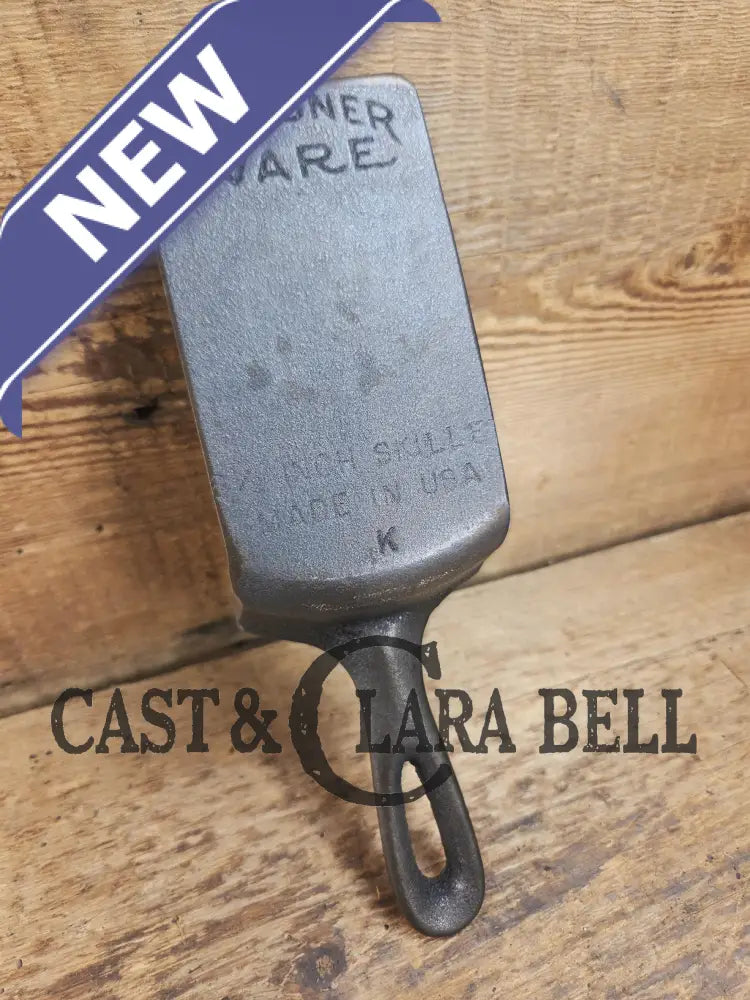 Custom made one of a kind 1950’s Era Wagner Ware Sidney #3 K Cast Iron Repurposed Spatula. Awesome for the home