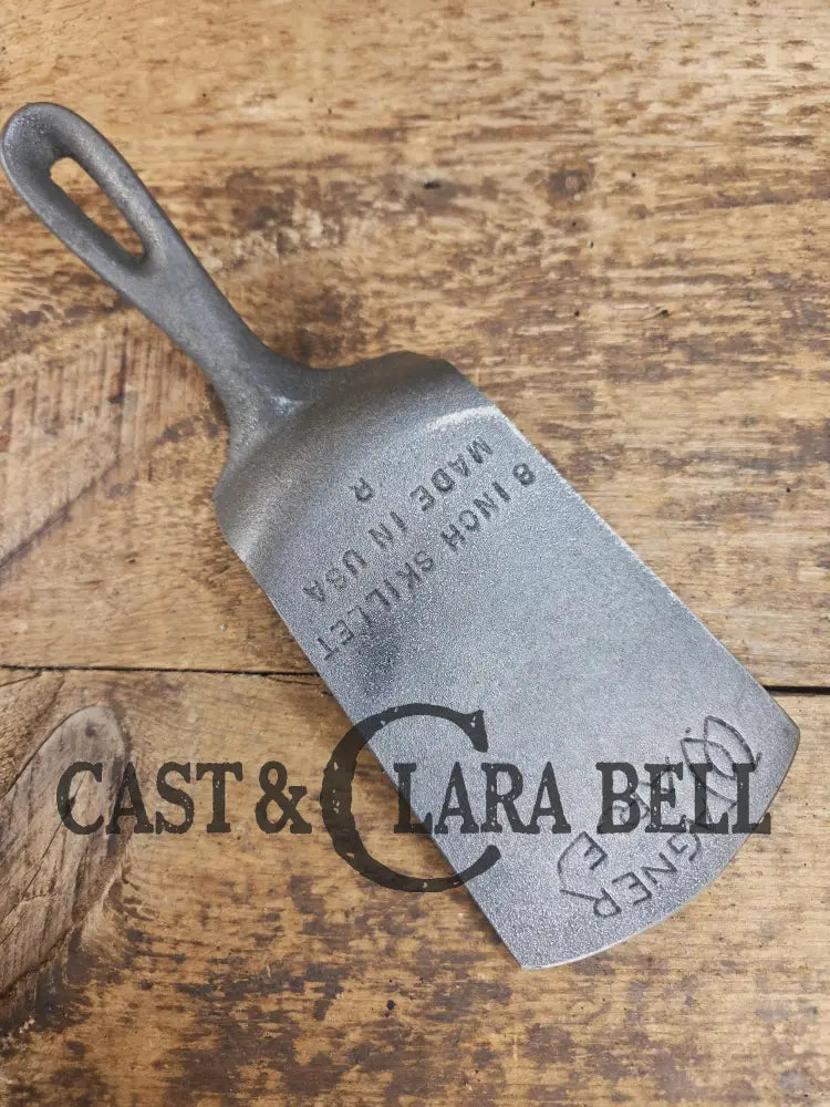 Custom made one of a kind 1950’s Era Wagner Ware Sidney #6 R Cast Iron Repurposed Spatula. Awesome for the home