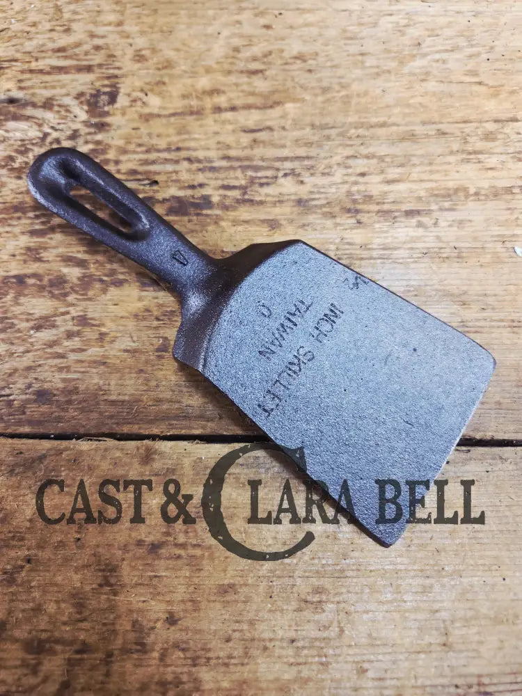 Custom made one of a kind #3 Cast Iron spatula. Made from Repurposed egg skillet. Awesome gift or a handy tool in the